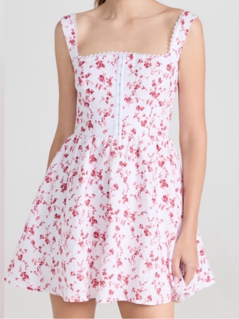 Reformation Sheri Printed Linen Dress